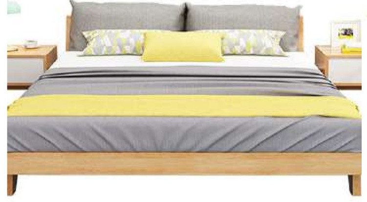 LY111 Scandinavian Wood Bed